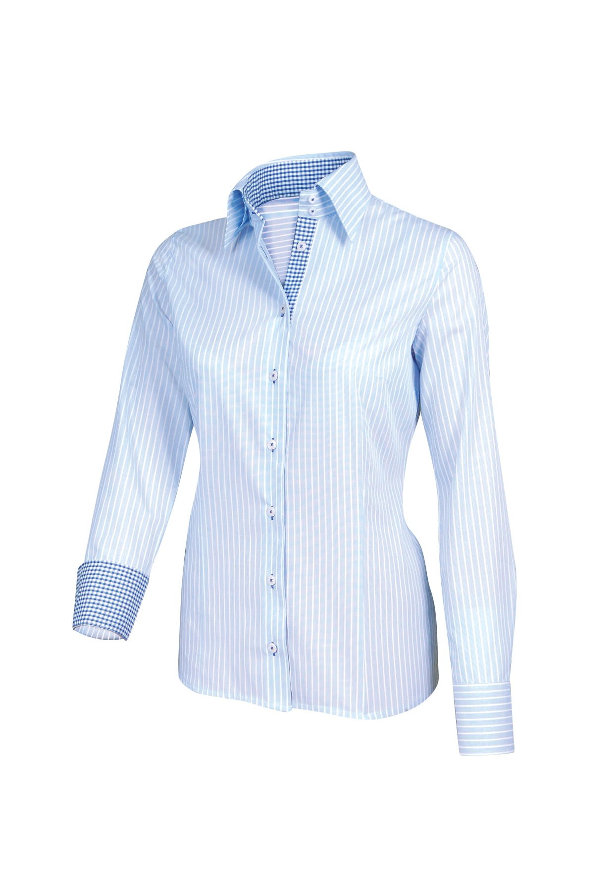 Kleur Lichtblauw Ruit - 29302-31 L.blauw, blauw contr.