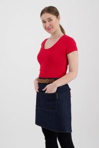 L&S Cotton Elastane T-shirt Short Sleeves for her