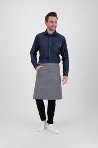Apron Pouch Grey Denim