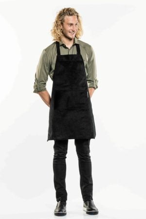 Bib Apron Base Black Velvet