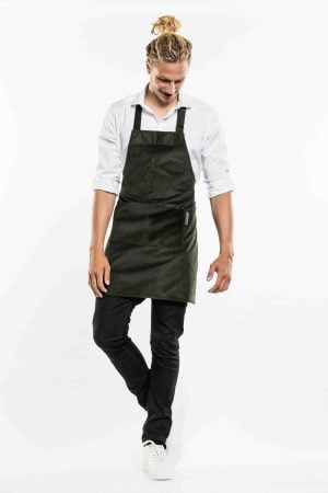 Bib Apron Base Green Velvet