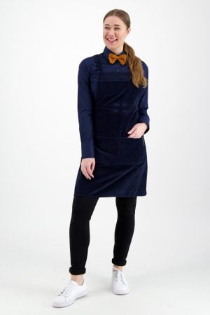 Blue Velvet Cross Schort